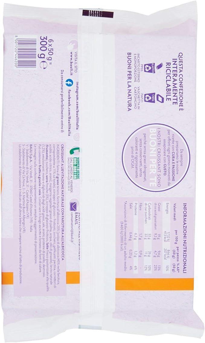 bauli croissant all'albicocca con soffice impasto lievitato naturale bauli 300 gr - foto 2