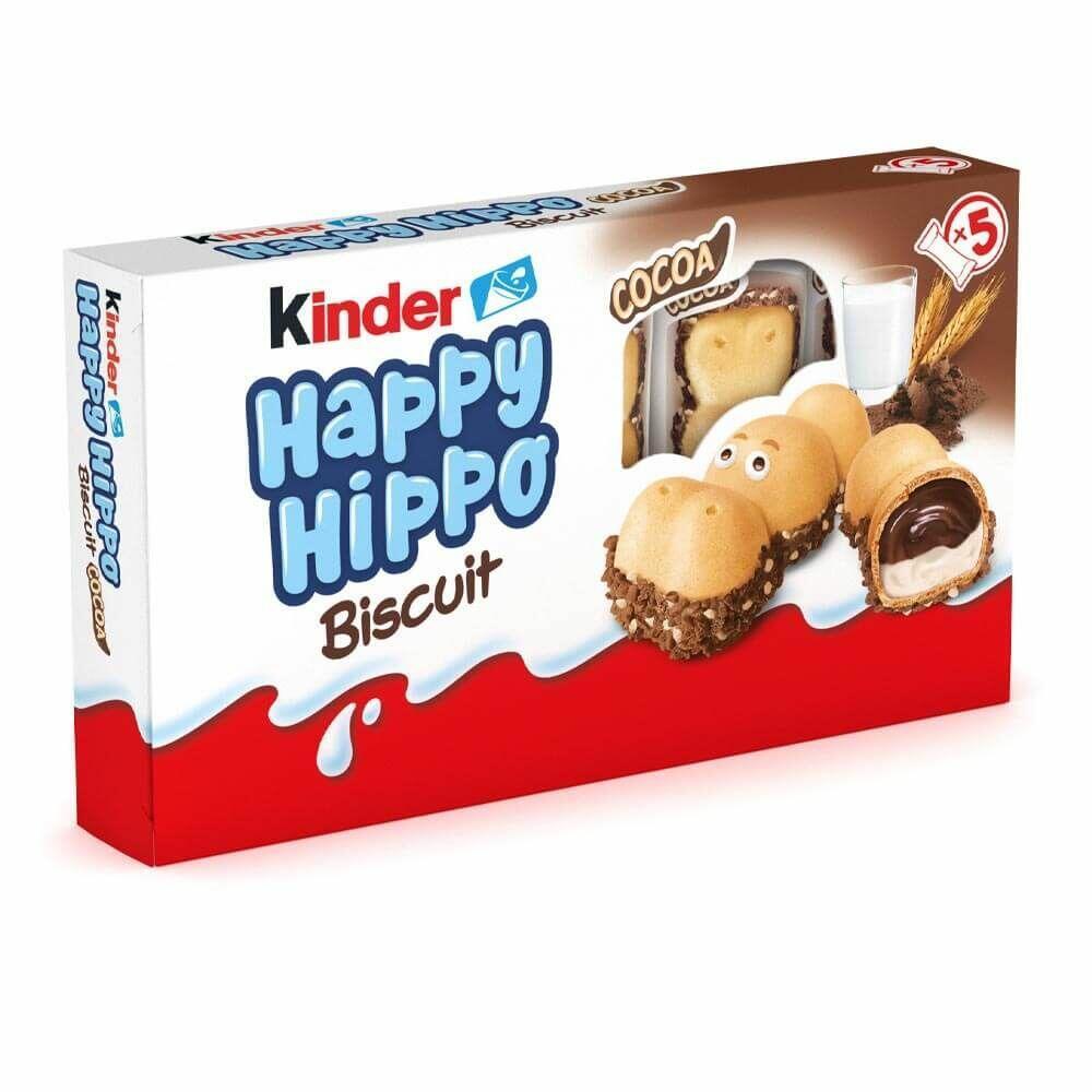 kinder merendina croccante con cremoso ripieno al cacao kinder happy hippo 103 gr - foto 1