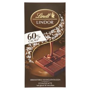 Tavoletta di cioccolato fondente 60%  lindor 100gr