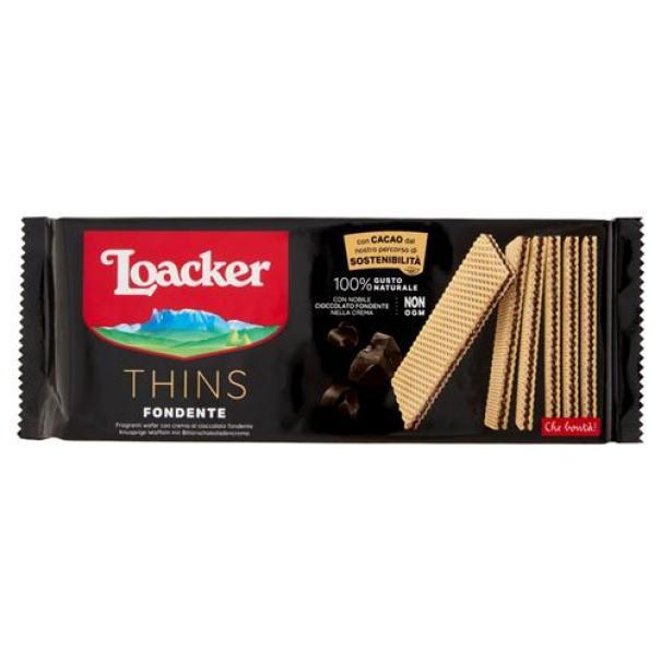 Wafer Thins Dark Noir Fondente Loacker Wafer Thins Dark Noir Fondente Loacker