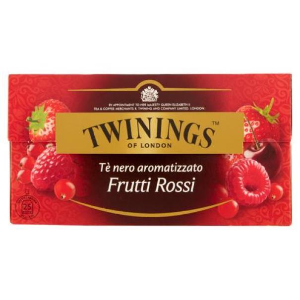 Te Nero Frutti Rossi Twinings 25 filtri Te Nero Frutti Rossi Twinings 25 filtri