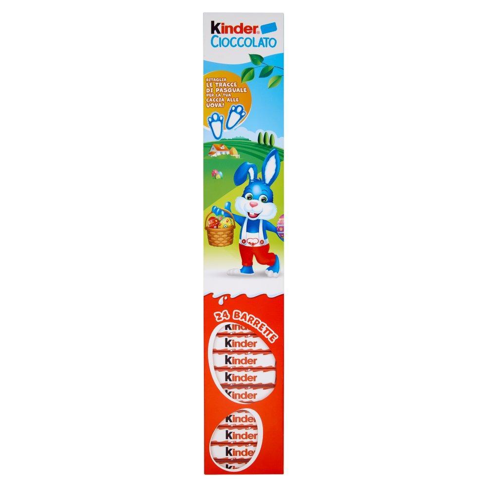 kinder confezione pasqua da x24 barrette di cioccolato finissimo al latte ripene kinder da 300 gr. - foto 1