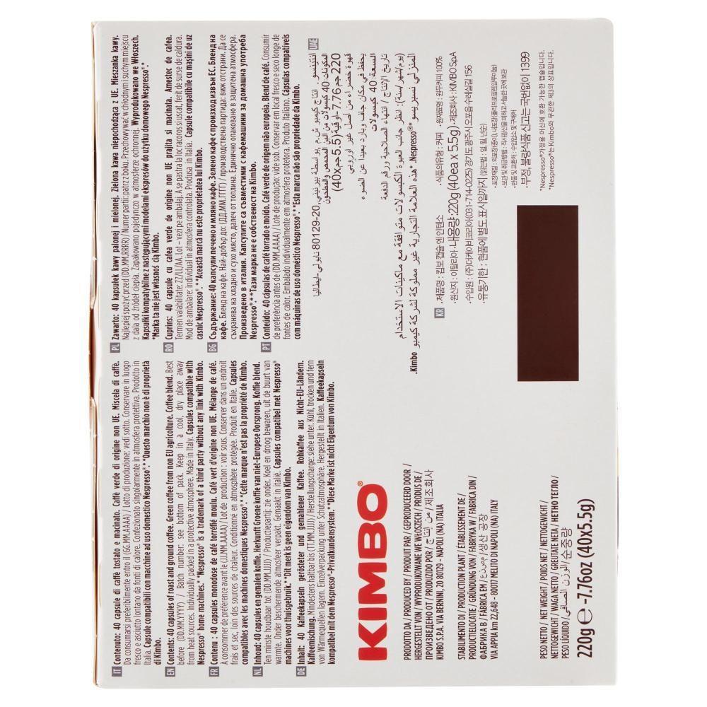 Caffe, CapsuleNespresso, Kimbo, Napoli, EspressoNapoletano, GustoIntenso, Torrefazione, CoffeeLovers, PausaCaffe, EspressoItaliano, CaffeInCapsule, MiscelaIntensa, 220GR, QualitaKimbo, MadeInItaly, 2 kimbo capsule di caffè compatibili nespresso napoli kimbo 220 gr - foto 2