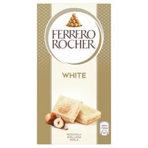 Tavoletta di cioccolato bianco con nocciole rocher