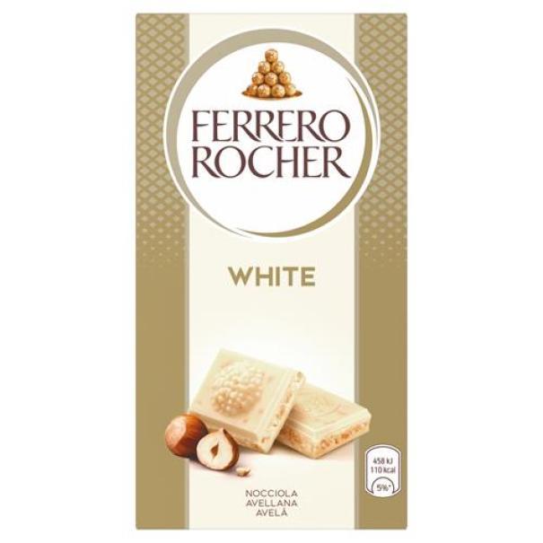 Tavoletta di Cioccolato Bianco con Nocciole Rocher Ferrero