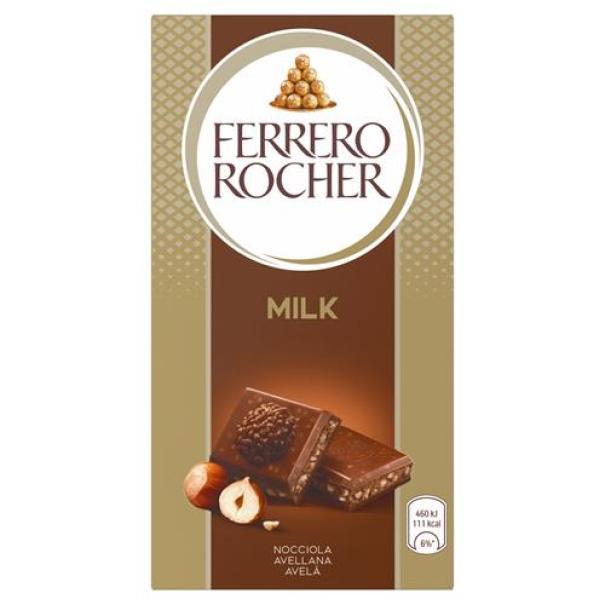 Tavoletta di Cioccolato al Latte con Nocciole Rocher Ferrero