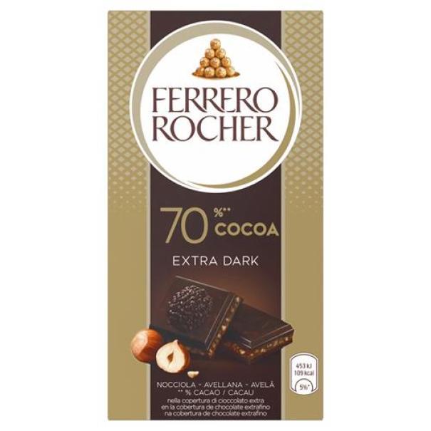 Tavoletta di Cioccolato Fondente con Nocciole Rocher Ferrero