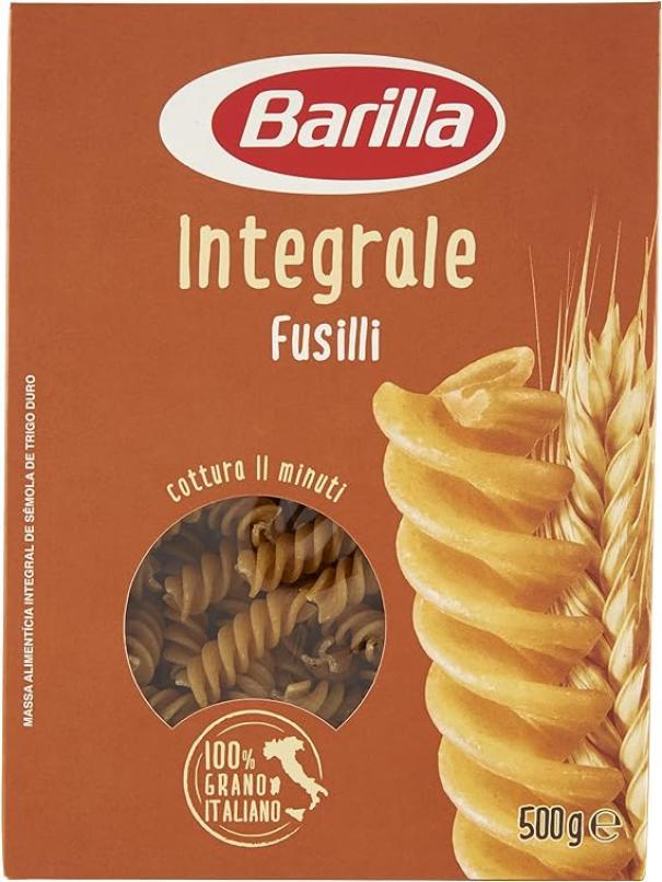 barilla pasta fusilli integrali barilla 500 gr - foto 1