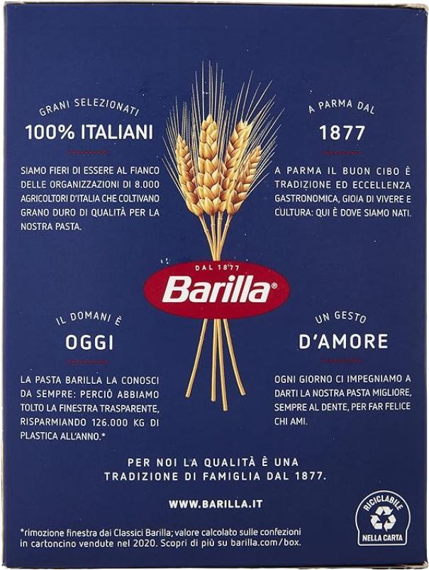 barilla pasta sedanini rigati barilla 500 gr - foto 2