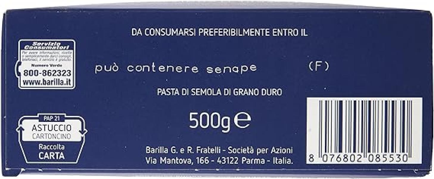 barilla pasta sedanini rigati barilla 500 gr - foto 6