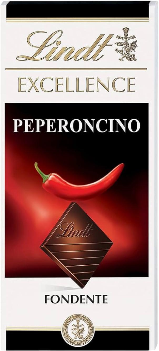 lindt tavoletta di cioccolato fondente lindt excellence peperoncino 100g - foto 1 lindt tavoletta di cioccolato fondente lindt excellence peperoncino 100g - foto 1