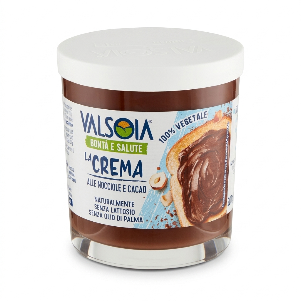valsoia, crema spalmabile, vegetale, vegano, senza lattosio, dolci, colazione, merenda, snack dolce, spalmabile, bontu00e0, ingredienti vegetali, 200 GR, VALSOIA 200 GR, crema valsoia, crema spalmabile vegetale, gusto intenso, qualitu00e0, dispensa, dolci vegetali valsoia crema spalmabile vegetale valsoia 200 gr. - foto 1