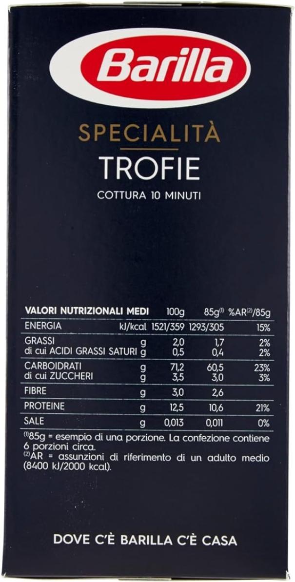 barilla pasta trofie liguri barilla 500 gr - foto 2