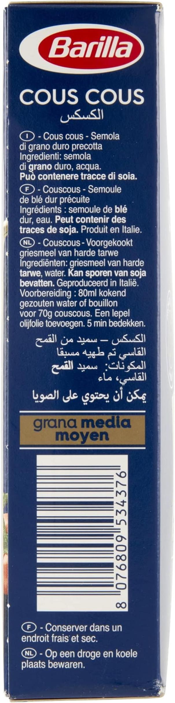 barilla cous cous di semola di grano duro barilla 500 gr - foto 2
