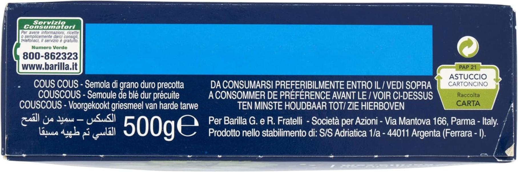 barilla cous cous di semola di grano duro barilla 500 gr - foto 6