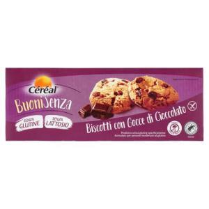 Biscotti con gocce di cioccolato senza glutine céréal