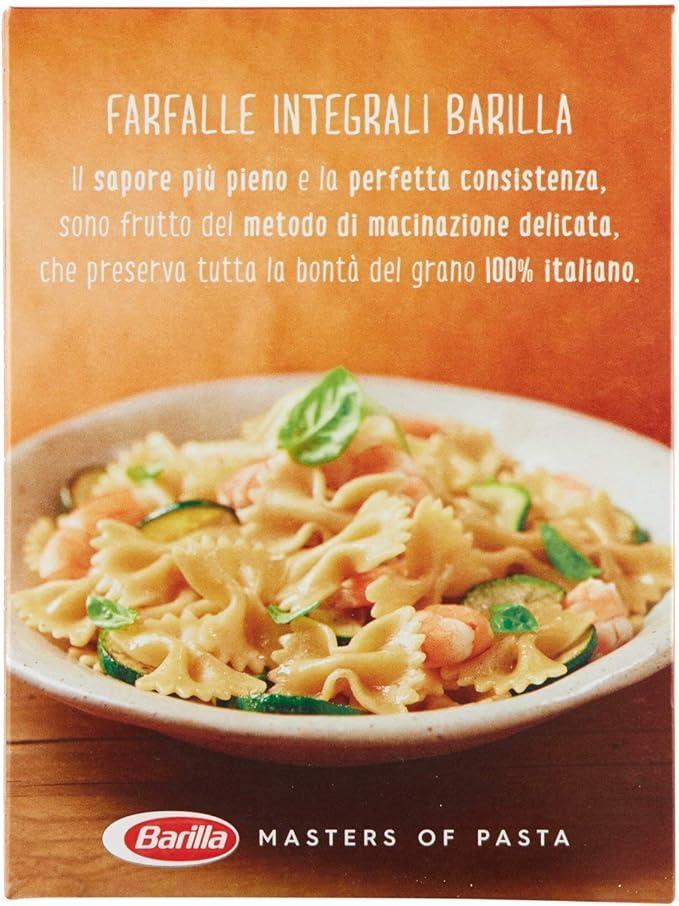 barilla, farfalle, integrali, pastaintegrale, pasta, benessere, fibre, grano, cucinaitaliana, tradizioni, food, instafood, primo, gourmet, qualitu00e0, bontu00e0, 500 GR, 3 barilla pasta farfalle integrali barilla 500 gr - foto 3