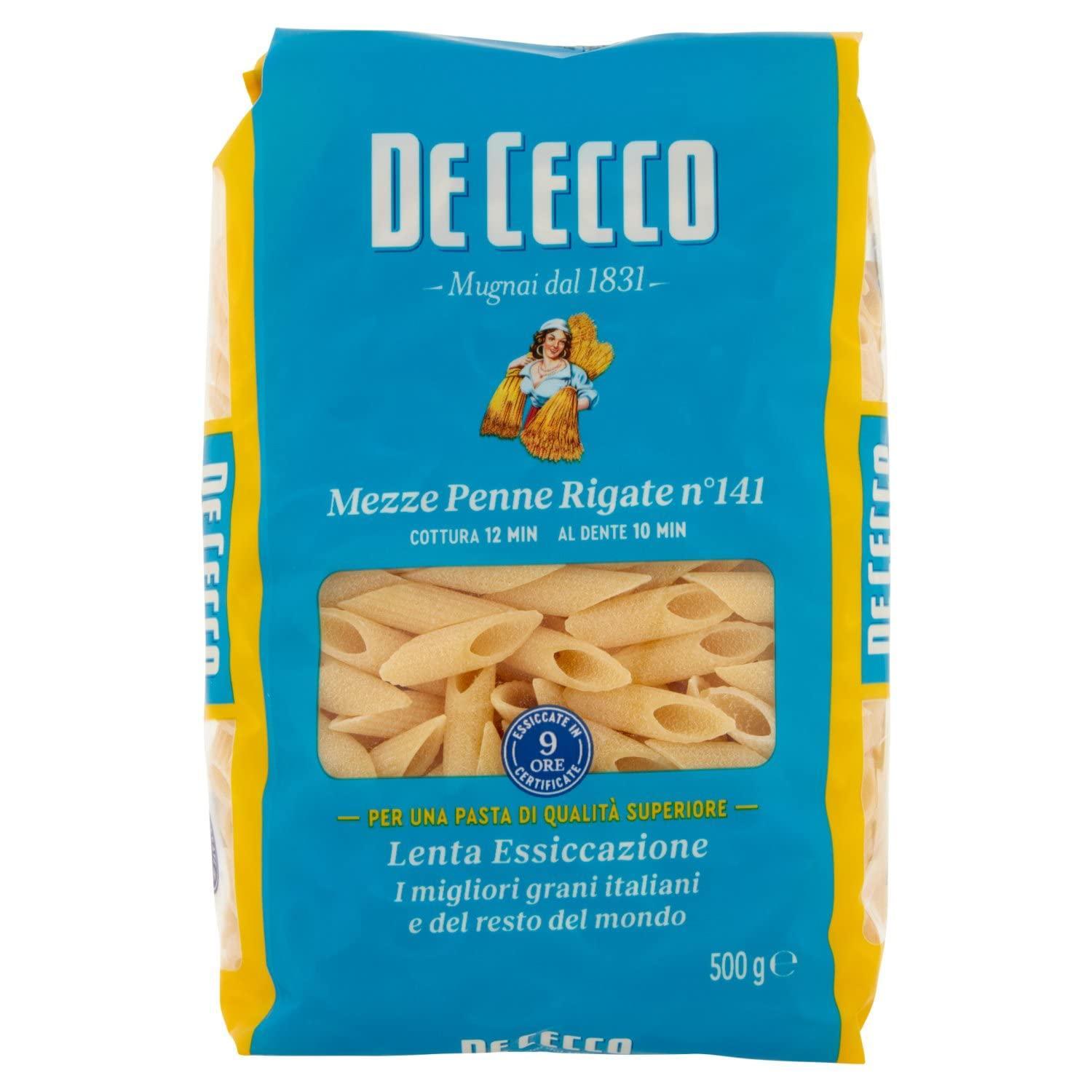 de cecco pasta mezze penne rigate de cecco 500g - foto 1 de cecco pasta mezze penne rigate de cecco 500g - foto 1