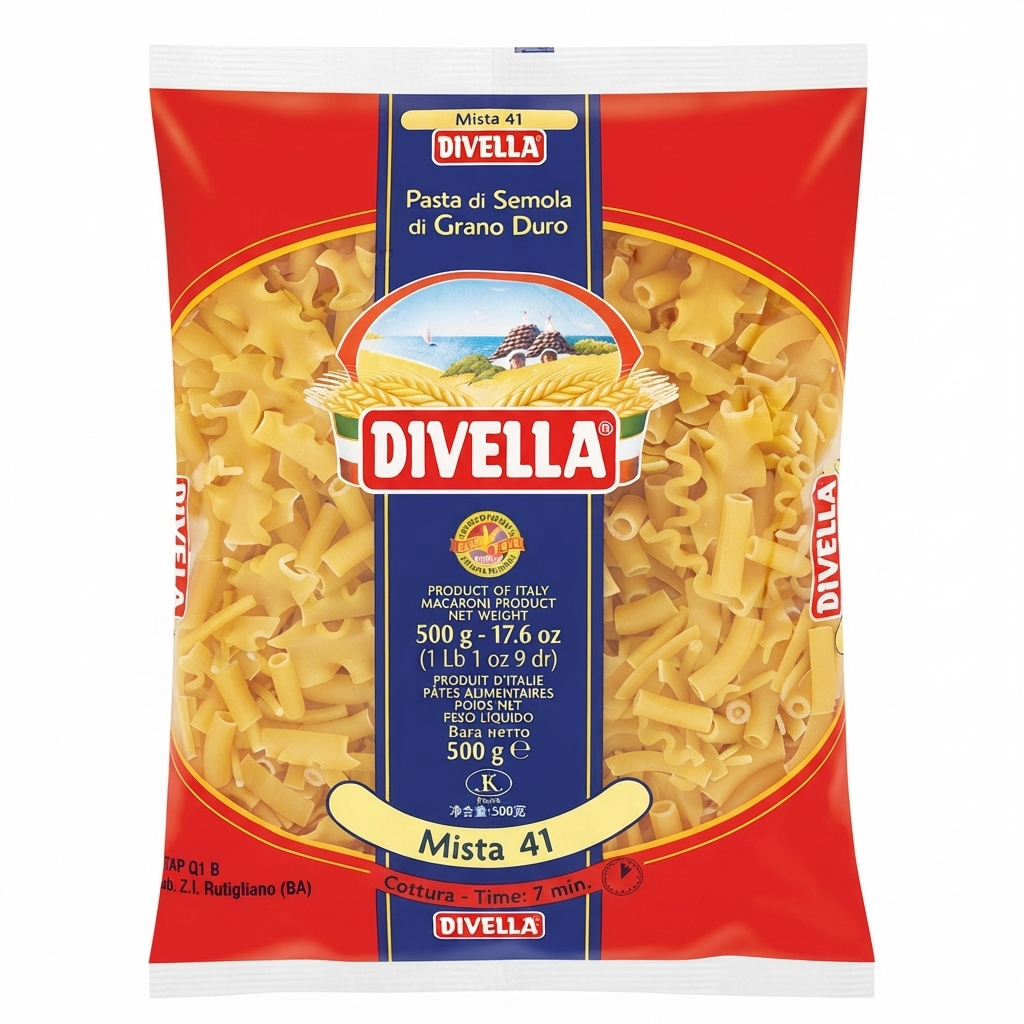 divella, pastamista, pastadigrantoduro, minestre, zuppe, primipiatti, spesaonline, 500 GR, DIVELLA 500 GR, bonta, gusto autentico, qualita, dispensa, piacere, fragranza, prodotti divella, 500gr, benessere, 500 GR divella pasta di semola mista 500 gr divella - foto 1