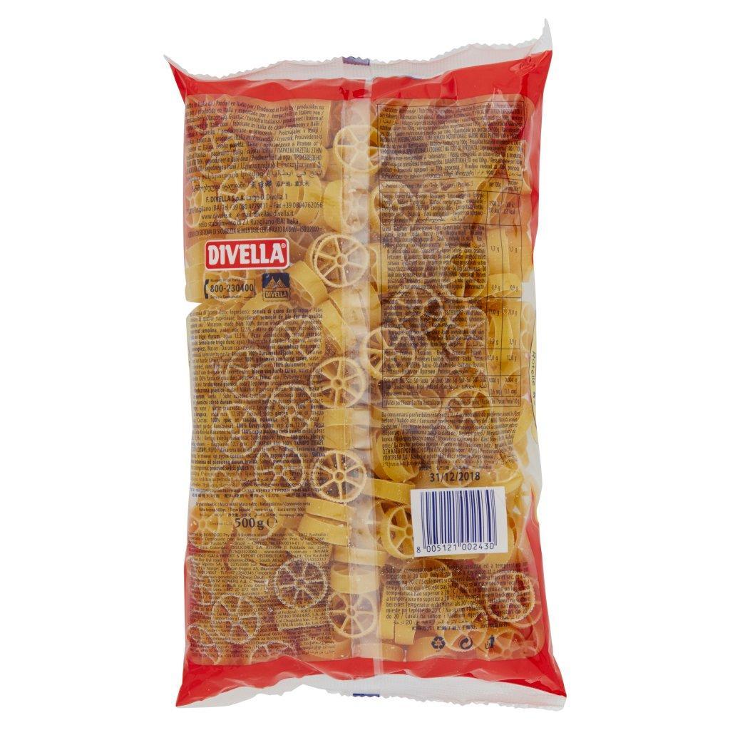 divella, rotelle, pasta, pastasecca, grano, trafilataalbronzo, cucinaitaliana, tradizioni, food, instafood, primo, gourmet, qualitu00e0, bontu00e0, 500 GR, 3 divella pasta rotelle divella 500 gr - foto 3