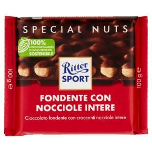 Tavoletta di cioccolato fondente nocciole  100gr