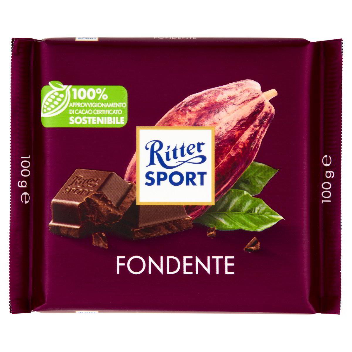 ritter sport tavoletta cioccolato al biscotto ritter sport 100 gr - foto 1