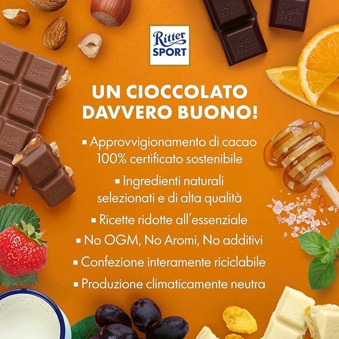 ritter sport tavoletta cioccolato al biscotto ritter sport 100 gr - foto 4