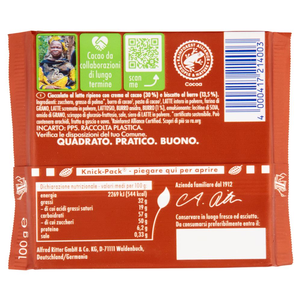 tavoletta-cioccolato-al-biscotto-ritter-sport-100gr-2 ritter sport tavoletta cioccolato al biscotto ritter sport 100 gr - foto 2