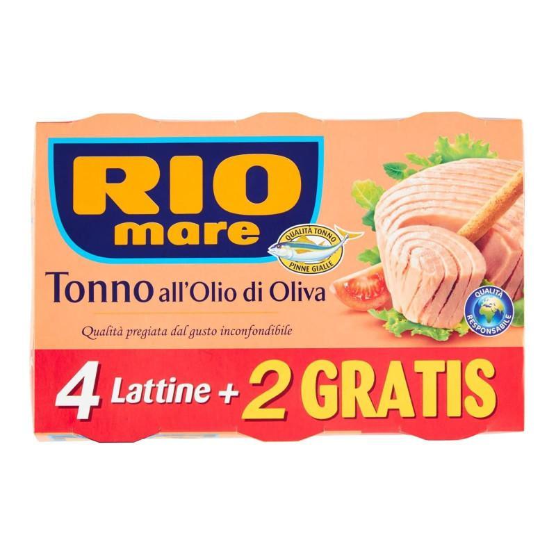 rio mare tonno all'olio di oliva 4+2 rio mare 80 gr - foto 1