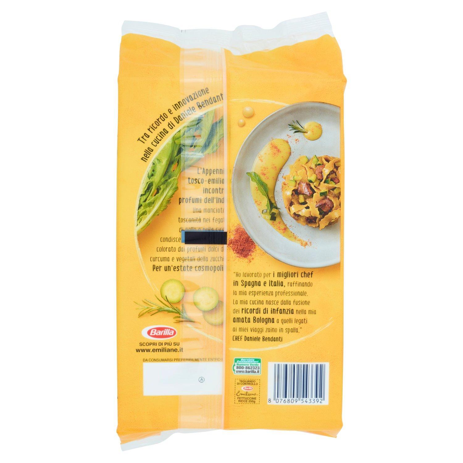 barilla pasta emiliane fettuccine ricce barilla 250 gr - foto 2