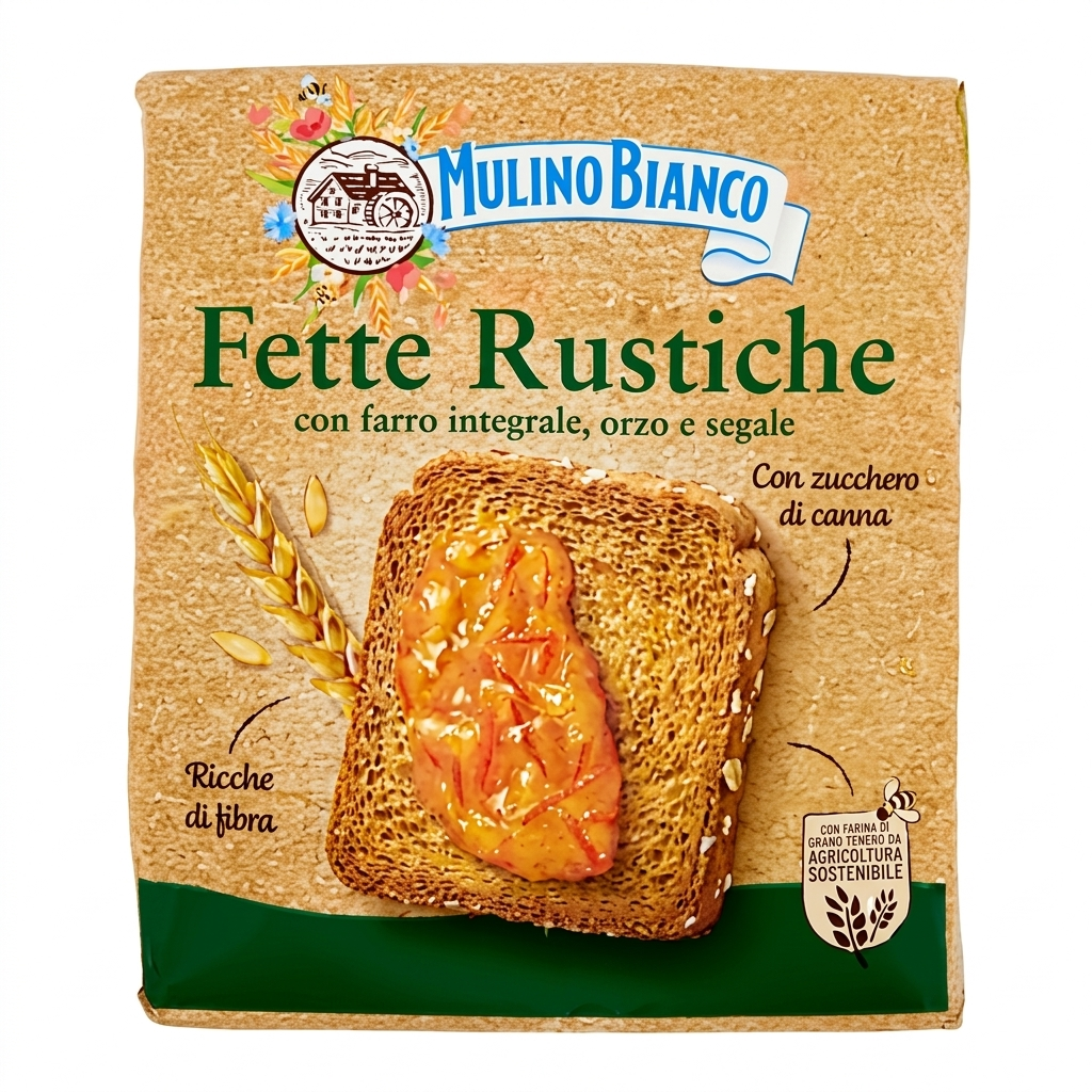 mulino bianco fette biscottate rustiche mulino bianco 315 gr. - foto 1