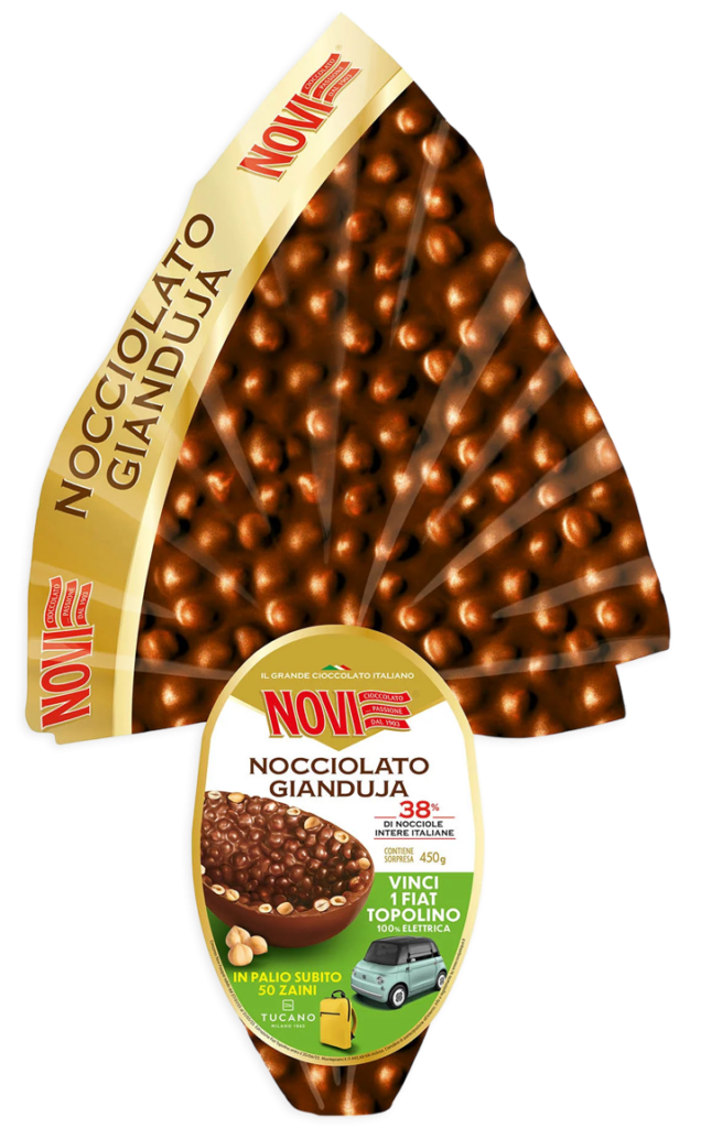novi uovo di pasqua nocciolato gianduia novi 450 gr. - foto 1