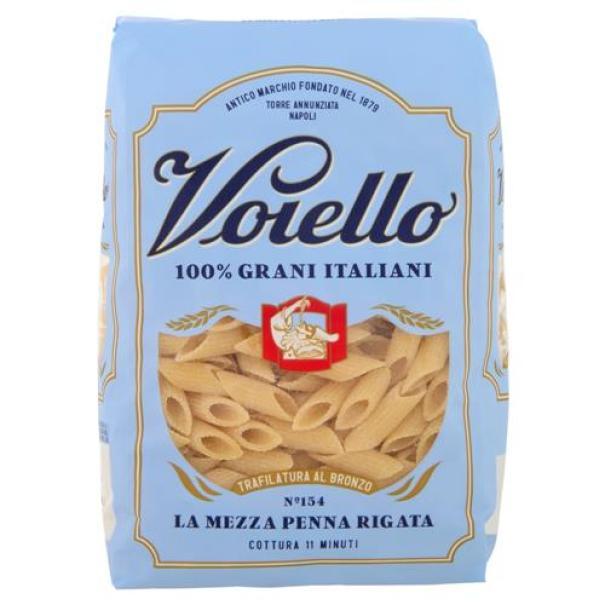 Pasta di Semola Mezze Penne Rigate n. 154 Voiello