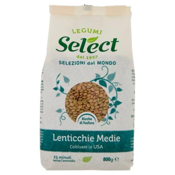 select, lenticchie, lenticchiemedie, legumi, primipiatti, spesaonline, 800 GR, SELECT 800 GR, bonta, gusto rustico, qualita, dispensa, piacere, fragranza, prodotti select, 800gr, benessere, 800 GR select lenticchie medie select 800 gr. - foto 1