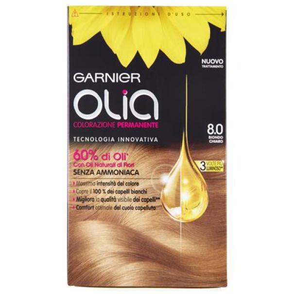Tintura per Capelli Biondo Chiaro 8.0 Olia Garnier 1 pz Tintura per Capelli Biondo Chiaro 8.0 Olia Garnier 1 pz