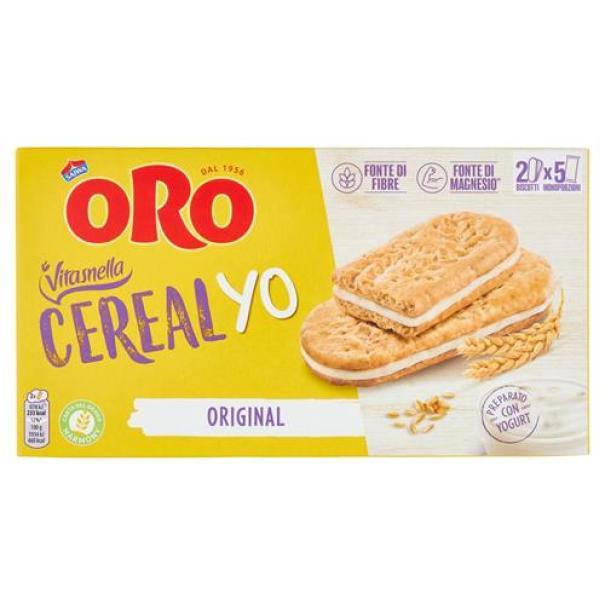 Cereal-Yo Original Biscotti ai Cereali Integrali con Ripieno allo Yogurt Vitasnella
