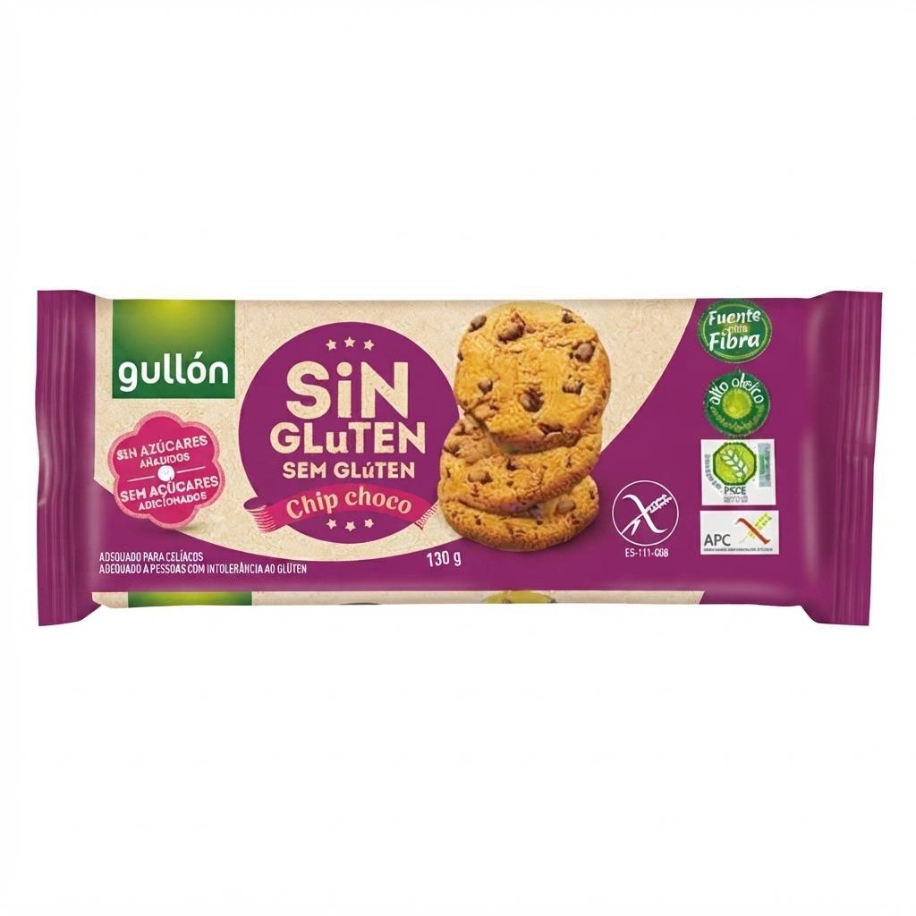 gullon biscotti con gocce di cioccolato senza glutine e senza zuchero gullón 130 gr - foto 1 gullon biscotti con gocce di cioccolato senza glutine e senza zuchero gullón 130 gr - foto 1