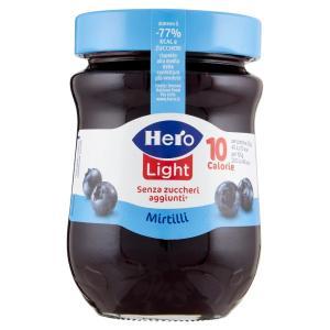 Confettura ai mirtilli  light 280 gr.