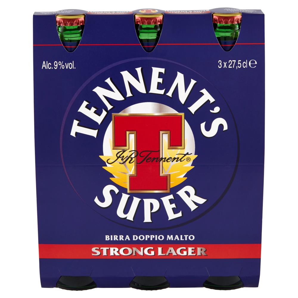 tennents, birra, lager, scozia, beer, drink, rinfrescante, pub, gourmet, qualitu00e0, bontu00e0, 3X27,5 CL tennent's birra tennent's lager 3x27,5 cl - foto 1