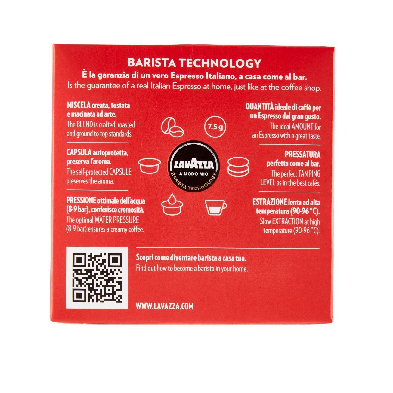 lavazza capsule caffe' a modo mio lavazza qualita' rossa ristretto 16 capsule - foto 3