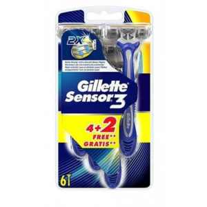 Rasoio usa e getta sensor 4 gillette 3+2 p