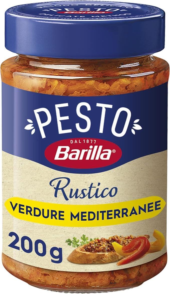 barilla sugo pesto rustico mediterraneo barilla 200 gr - foto 1