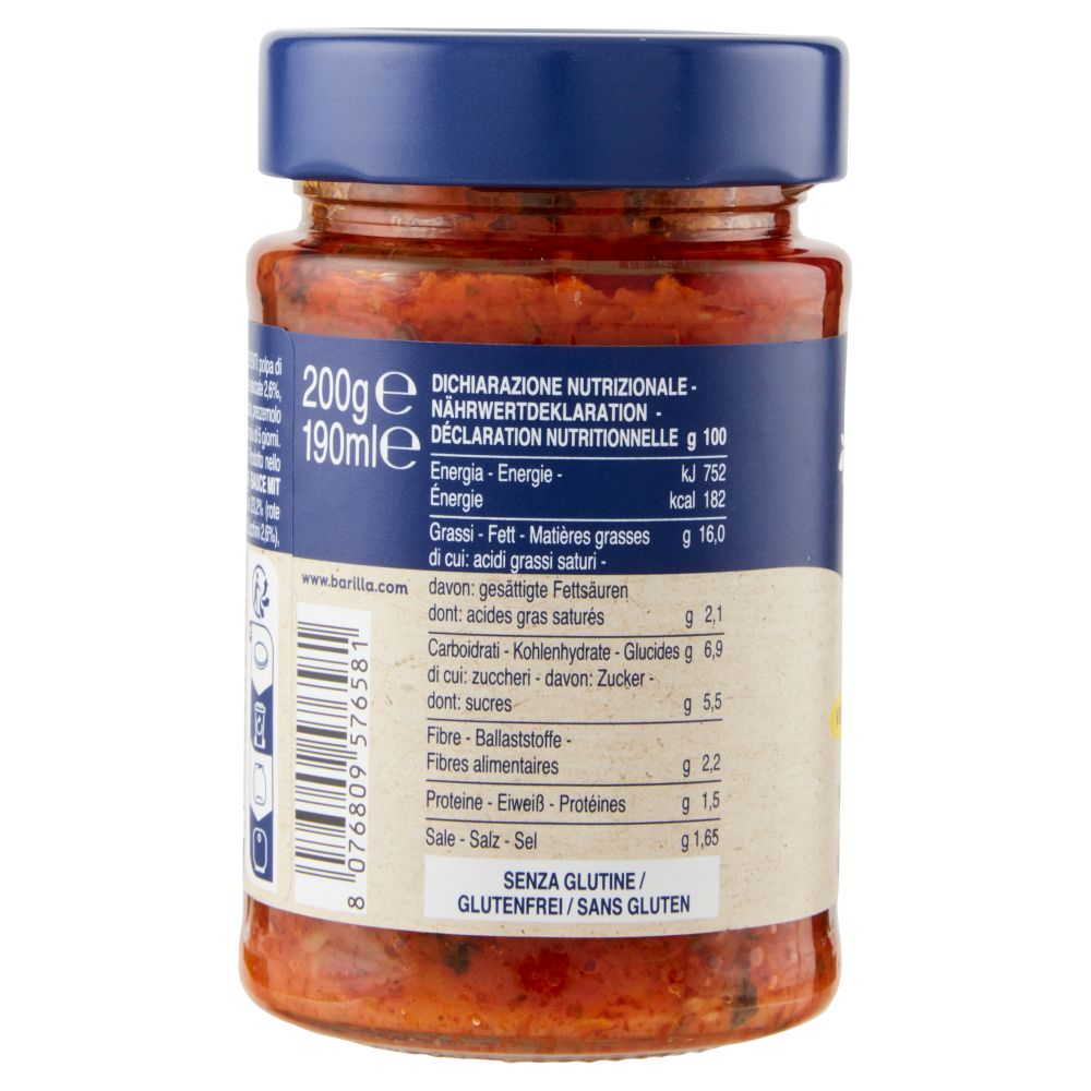 barilla sugo pesto rustico mediterraneo barilla 200 gr - foto 2