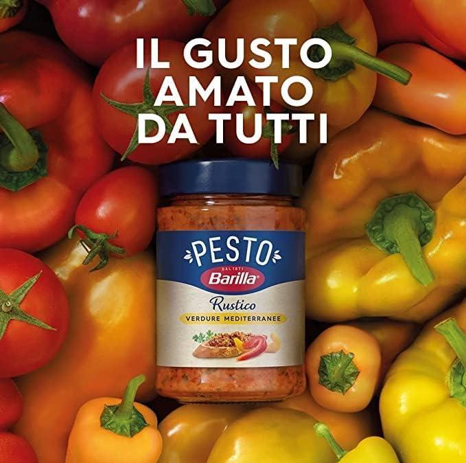 barilla sugo pesto rustico mediterraneo barilla 200 gr - foto 3