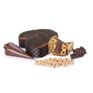 Colomba di pasqua artigianale con cioccolato di modica igp e nocciole  da 1 kg.