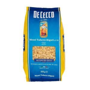 Pasta mezzi tubetti rigati  500 gr