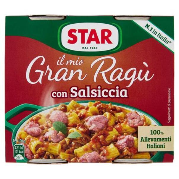 Il Mio Gran Ragu con Salsiccia Star 2 x 180 g