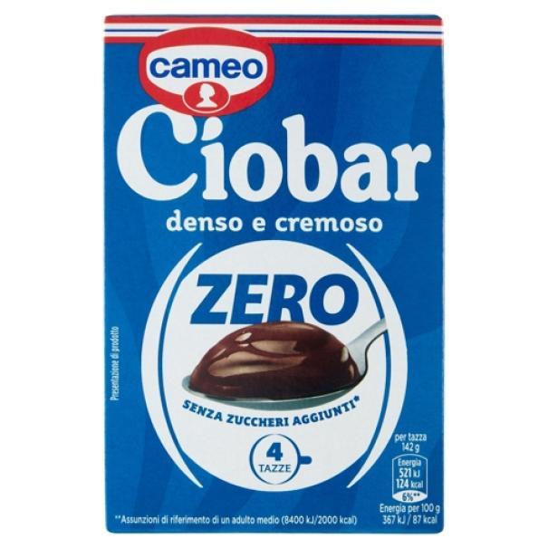 Ciobar Zero Senza Zuccheri Aggiunti Cameo Ciobar Zero Senza Zuccheri Aggiunti Cameo