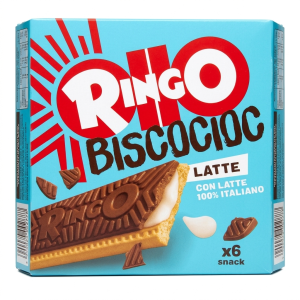 Biscotti con tavoletta di cioccolato al latte ringo biscocioc  162 gr.