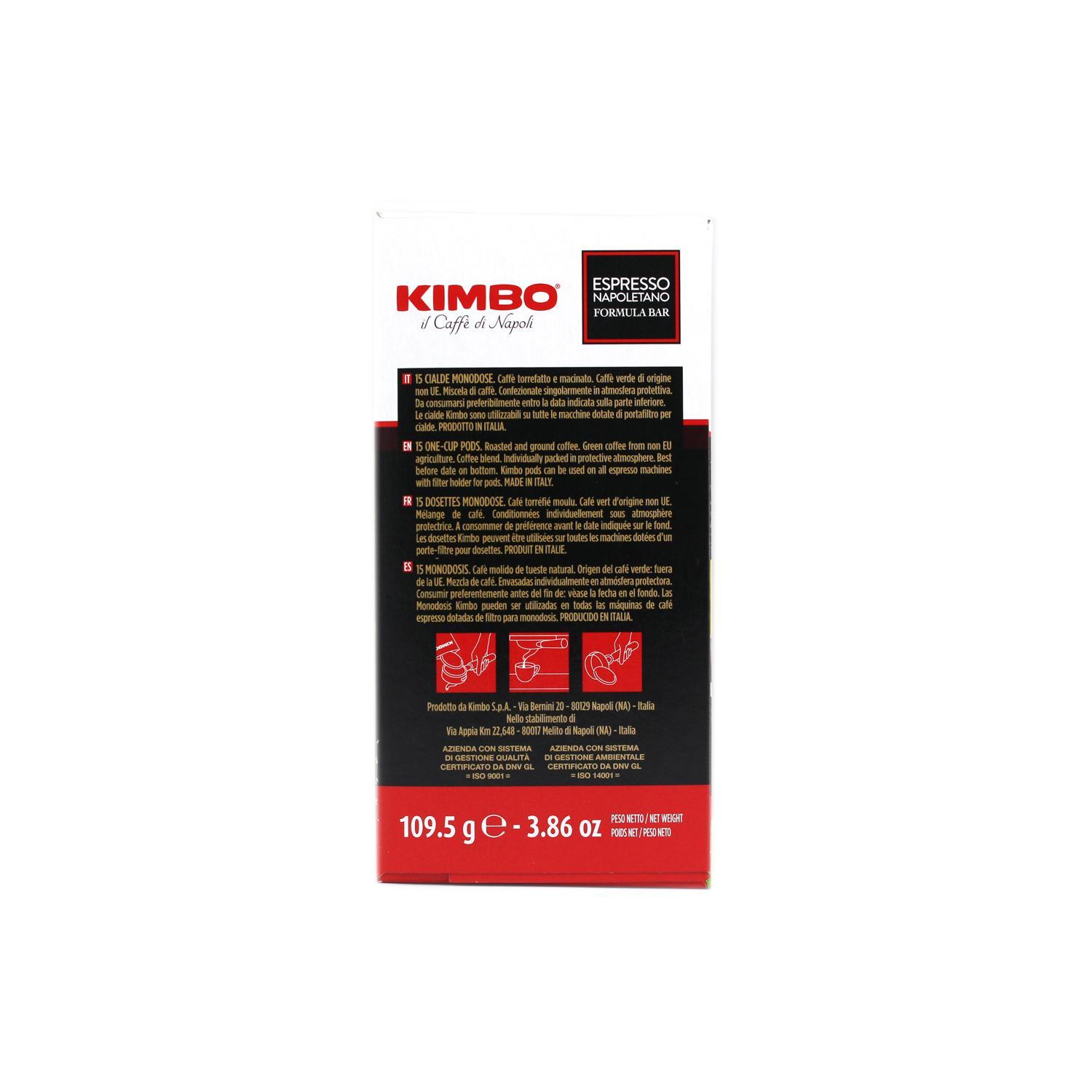 kimbo cialde kimbo espresso napoletano 15 x 7,3 gr - foto 2